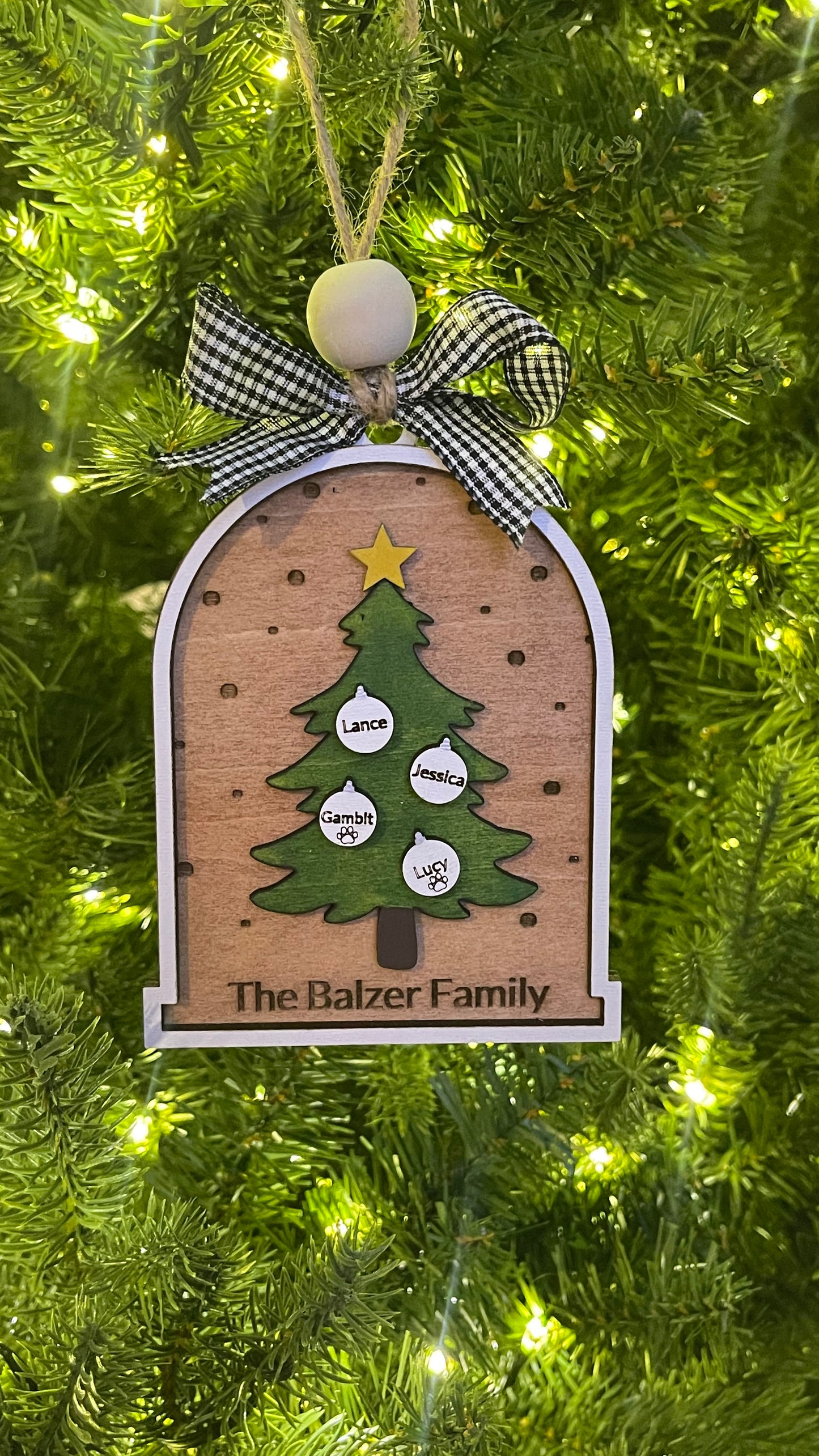 Customizable Christmas Tree Ornament