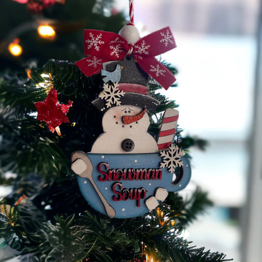 Snowman Soup Ornament